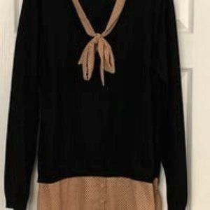 Sweater Shirt W/ Attached Dress Shirt